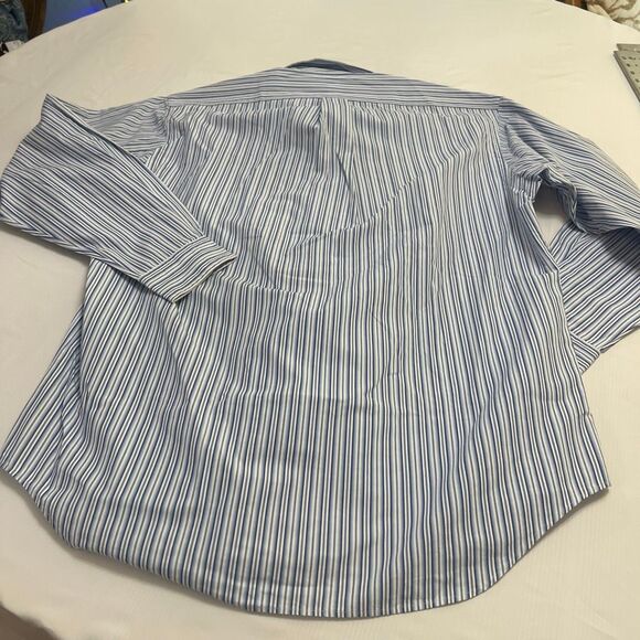 NWT Ralph Lauren VTG Blake Blue White Stripe Button Up Shirt Size Medium NOS - Picture 6 of 7